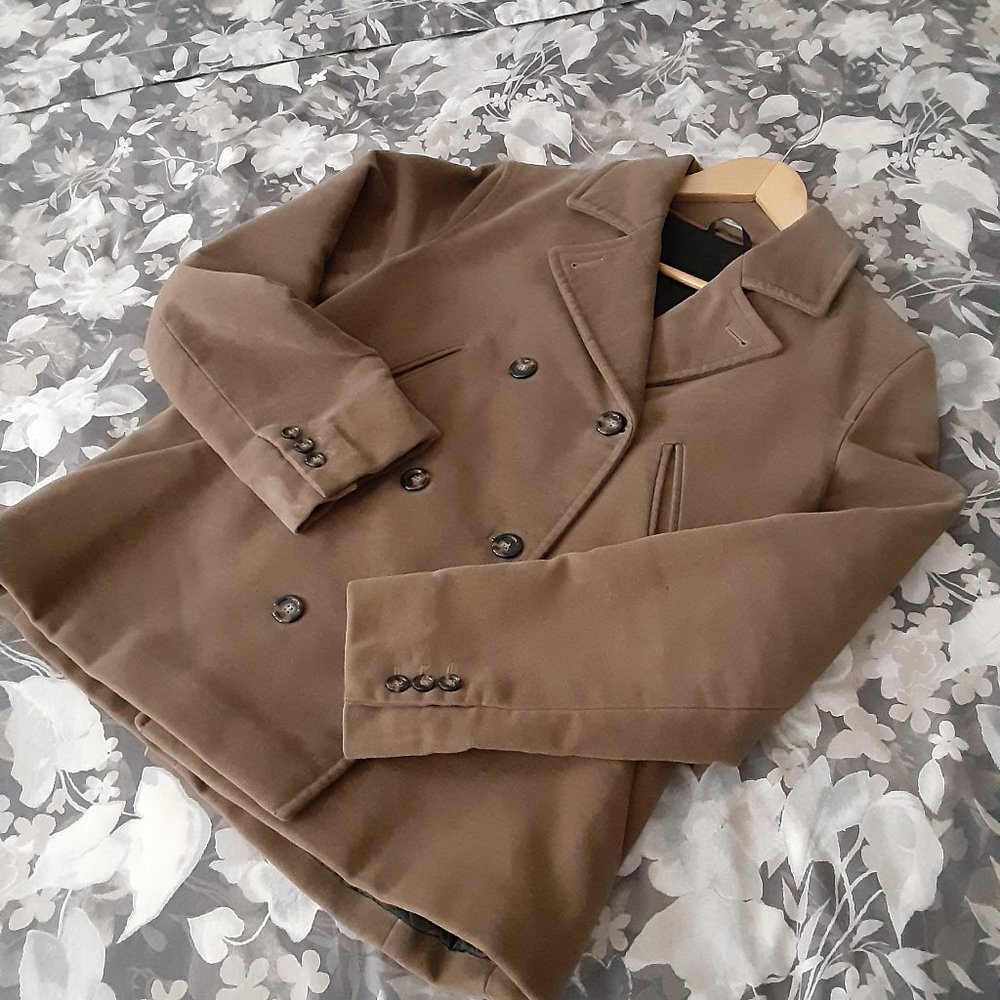 Gorgeous Wool Pea Coat Made in Italy - size 8